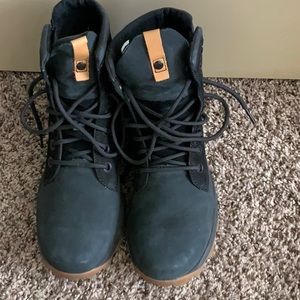 Timberland Black Side Zip Boots